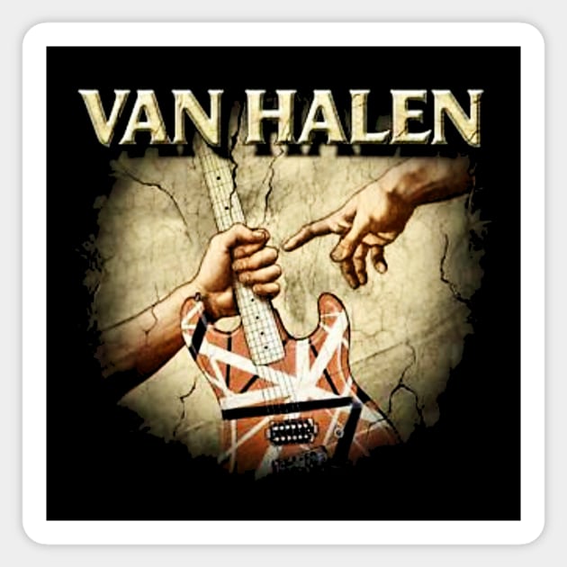 Van Halen Vintage Sticker by Heliikopertyz